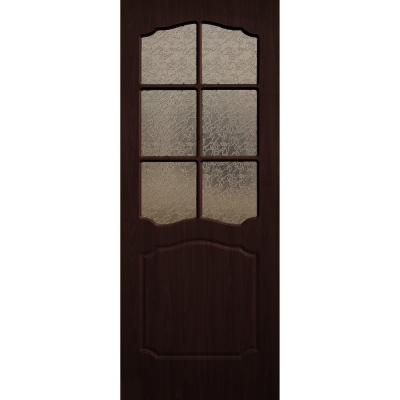 Дверь межкомнатная пвх Классика ПО Цвет: Венге, бронзовое стекло Размер: 600, 700, 800