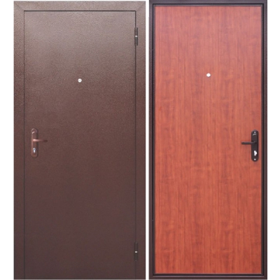 Дверь Стальная Входная 4,5 см Прораб Цвет: Дуб рустикальный