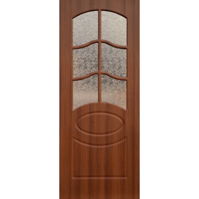 Дверь межкомнатная пвх Неаполь ПО ПОСЛЕДНЯЯ Витринный образец! Размер: 700 Цвет: Итальянский орех, бронзовое стекло