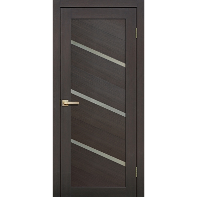 Дверь межкомнатная царга микрофлекс Lite Doors L05 Цвет: Венге 3D, матовое стекло Размер: 600, 700, 900