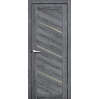 Дверь межкомнатная царга микрофлекс Lite Doors L05 Цвет: Дуб стоунвуд 3D, матовое стекло Размер: 700,900
