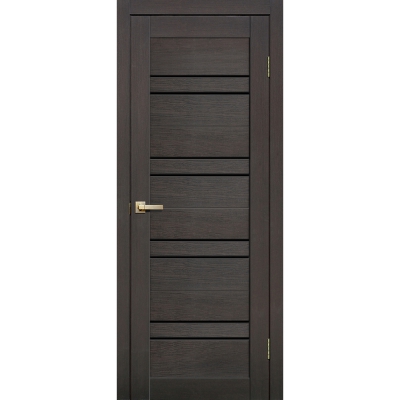 Дверь межкомнатная царга микрофлекс Lite Doors L11 Цвет: Венге 3D, черное стекло Размер: 600, 900