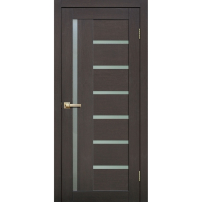 Дверь межкомнатная царга микрофлекс Lite Doors L17 Цвет: Венге 3D, матовое стекло