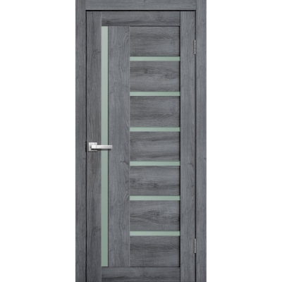 Дверь межкомнатная царга микрофлекс Lite Doors L17 Цвет: Дуб стоунвуд 3D, матовое стекло