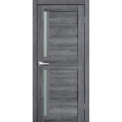 Дверь межкомнатная царга микрофлекс Lite Doors L22 Цвет: Дуб стоунвуд 3D, матовое стекло Размер: 700, 900