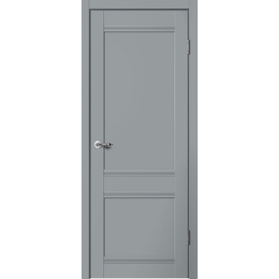 Дверь межкомнатная царга эмалит Classic C1 ПГ Цвет: Серый, глухое