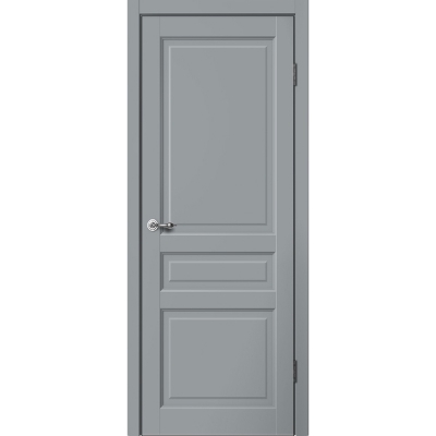 Дверь межкомнатная царга эмалит Classic C3 ПГ Цвет: Серый, глухое