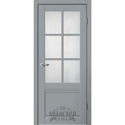 Дверь межкомнатная царга эмалит Classic C4 ПО Цвет: Серый, матовое стекло