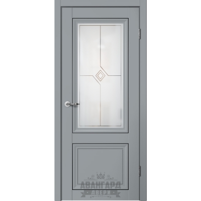Дверь межкомнатная ПОСЛЕДНЯЯ!!! MONE М01 ПО Цвет: Серый, стекло. Размер: 800
