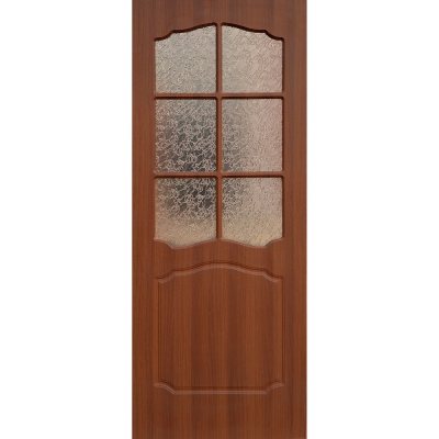 Дверь межкомнатная пвх Классика ПО Цвет: Итальянский орех, бронзовое стекло Размер: 800