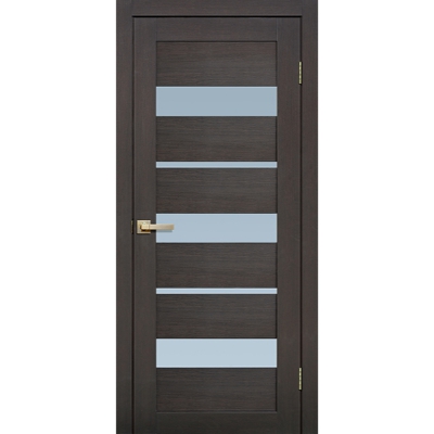Дверь межкомнатная царга микрофлекс Lite Doors L20 Цвет: Венге 3D, матовое стекло
